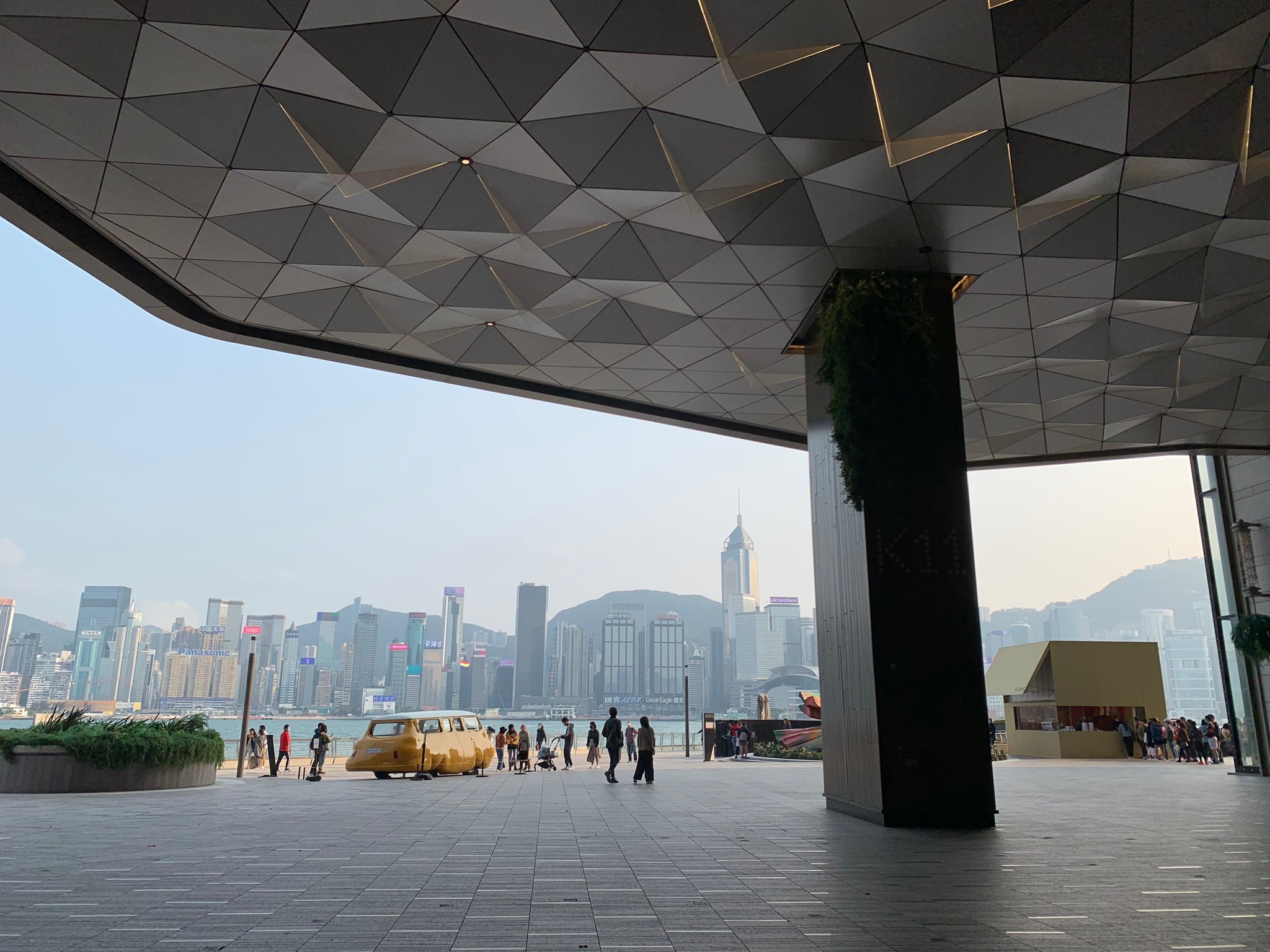 Hong Kong Victoria Harbor from K11 Musea Mall